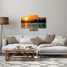 Kép - Naplemente a tó felett (90x60 cm)