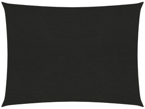fekete HDPE napvitorla 160 g/m² 3,5 x 4,5 m