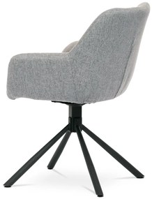 Elegáns Étkezőfotel Szürke Színben Forgómechanizmussal 90°/90°