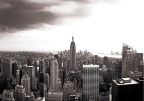 Flizelin fotótapéta New York város panoráma a ködben 312x219 +ragasztó