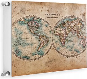 Mágneses Radiátorvédő 60x60 Térkép Fotótapéta