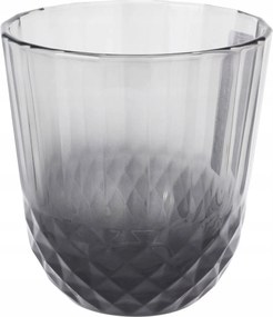 Szürke Italos Pohár Dekoratív Üveg 345 ML 9,4X9 CM