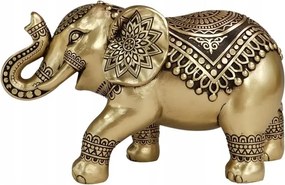 Arany Elefánt a boldogsághoz Elegáns Boho Mandala figura Ajándék