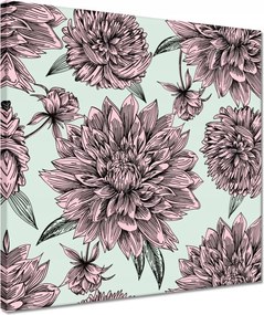 Vászonkép 40x40 Púderrózsaszín Virág