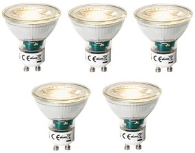 5 darabos GU10 3 lépésben dimmelhető LED izzó készlet 7W 600 lm 2700K