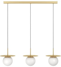 Eglo 39953 - Csillár zsinóron ARENALES 3xE27/40W/230V arany