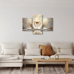 Kép - Arany hattyúk (90x60 cm)