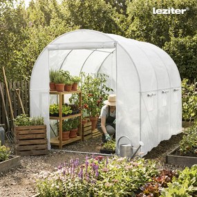 Fóliasátor 200x200x300 cm erősített vázzal+fólia fehér