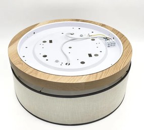 Brilagi - LED Mennyezeti lámpa BELLADONNA 2xE27/15W/230V átm. 40 cm krémes/tölgy