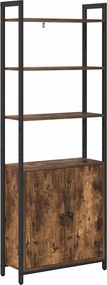 vidaXL Könyvespolc Füstölt tölgy 60 x 24 x 161 cm Faanyag