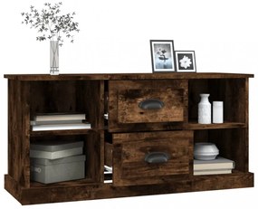 füstös tölgy színű szerelt fa TV-szekrény 99,5x35,5x48 cm