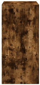 füstös tölgy színű szerelt fa ruhásszekrény 77 x 48 x 102 cm