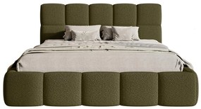 Franciaágy 180 cm Cirsten 180B (ágyráccsal) (oliva). 1099488