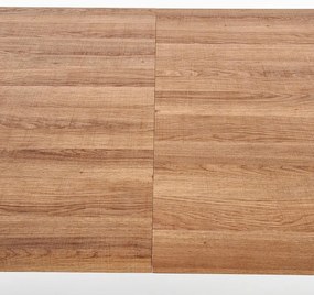 Étkezőasztal Berlin 160 cm, mézes dió / fekete