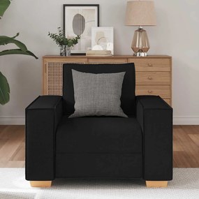 fekete szövet kanapé 60 cm