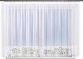 Készfüggöny 500x150, egyenes, fátyol, gipiura 30 cm