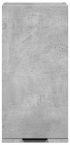 betonszürke fali fürdőszobaszekrény 32x20x67 cm