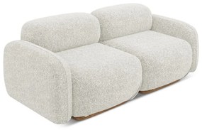 Krémszínű moduláris kanapé 190 cm Ailani – Makamii