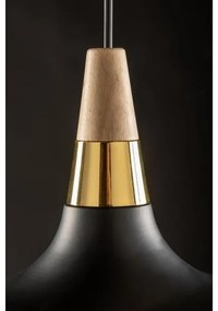 Lámpa Mennyezeti lámpatest SKANDI 2,7382,AC220-240V,50/60Hz,1*E27,IP20,átmérő 35CM,egyes,fekete