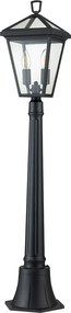 Quintiesse klasszikus vintage kültéri állólámpa alford place fekete átlátszó elsqnalfordpl4bsmb IP44