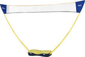 HOMCOM Tollaslabda Háló Állvánnyal, Hordozható Tollaslabda Háló Állvány 4 Tollaslabdával, Kültéri Sportok, Sárga+Kék, 286 x 33 x 157 cm | Aosom