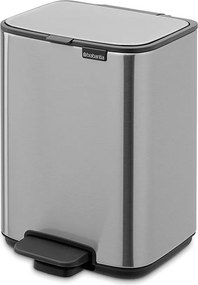 Matt ezüstszínű acél pedálos szemetes 4 l Bo – Brabantia