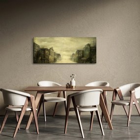 Egy nyugati város képe (120x50 cm)