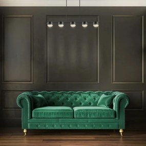 LED Csillár zsinóron MIRELLA 5xGX53/6W/230V fekete