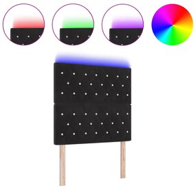 LED Fejrész Fekete 90 cm Bársony