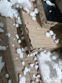 AKCIÓ MADO étkezőasztal fekete, vad tölgy dekor asztallappal 120x80 cm II. osztály