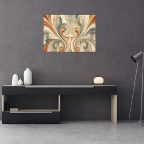 Kép - Örvények földszínekkel (70x50 cm)