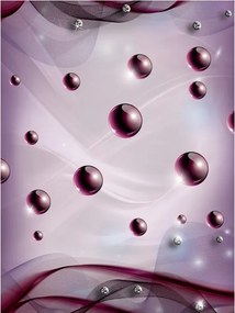 Flizelin fotótapéta Lila gömbök absztrakt és kozmosz 206x275 +ragasztó