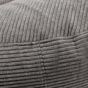 Fekete kordbársony babzsákfotel Roll 135 – SLOWDOWN