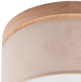 Brilagi - LED mennyezeti lámpa BELLADONNA 1xE27/15W/230V, 30 cm, bézs/dub