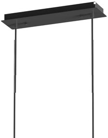 ONLI - Csillár zsinóron PALOMA 10xG9/10W/230V fekete/füstös