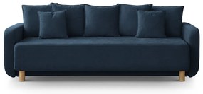 Sötétkék kinyitható tárolóhelyes kanapé 231 cm Elen – Micadoni