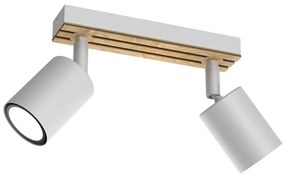 Spotlámpa TERRA 2xGU10/8W/230V fehér/tölgy