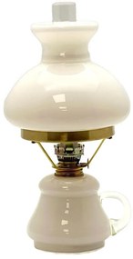 Olajlámpa TEREZA 34 cm opál