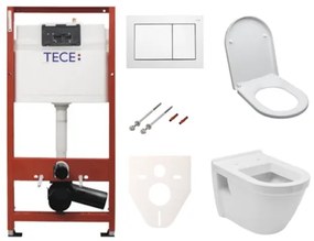 Kedvező árú TECE falra szerelhető WC készlet könnyű falakhoz / fal előtti beépítéshez + WC Vitra Integra incl. ülések SIKOTSV0