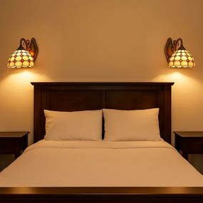 Brilagi - Tiffany vitrázs fali lámpa DORAN 1xE27/40W/230V