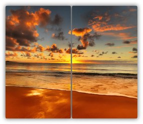 Üveg vágódeszka Sunset Beach 60x52 cm