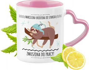 Marcelina Bögre Rózsaszín Szív Alakú Füllel Kávé Ajándék