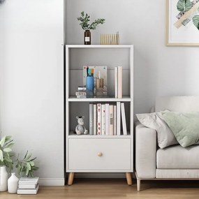 Könyvespolc 12 db-os polcos szekrény 45x17x30cm PR01