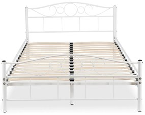 Fehér fém ágykeret. 120x200 cm GRIFFIN