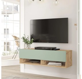 TV asztal/Szekrény France 13 (atlanti fenyő + zöld) . 1102141