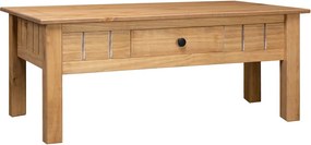 vidaXL panama stílusú tömör fenyőfa dohányzóasztal 100 x 60 x 43,5 cm