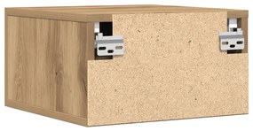 Éjjeli szekrények 2 db Fali szerelésű Kézműves tölgy 35x35x20 cm