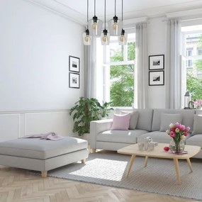 Csillár SANTIAGO 5xE27 / 60W / 230V átlátszó