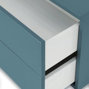 Boxie 2 fiókos fali szekrény 40x80x37 cm petrol kék