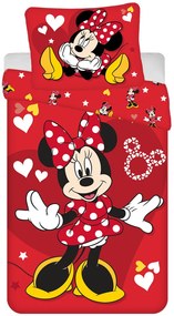 Disney Minnie Love & Stars ágyneműhuzat 140×200cm, 70×90 cm